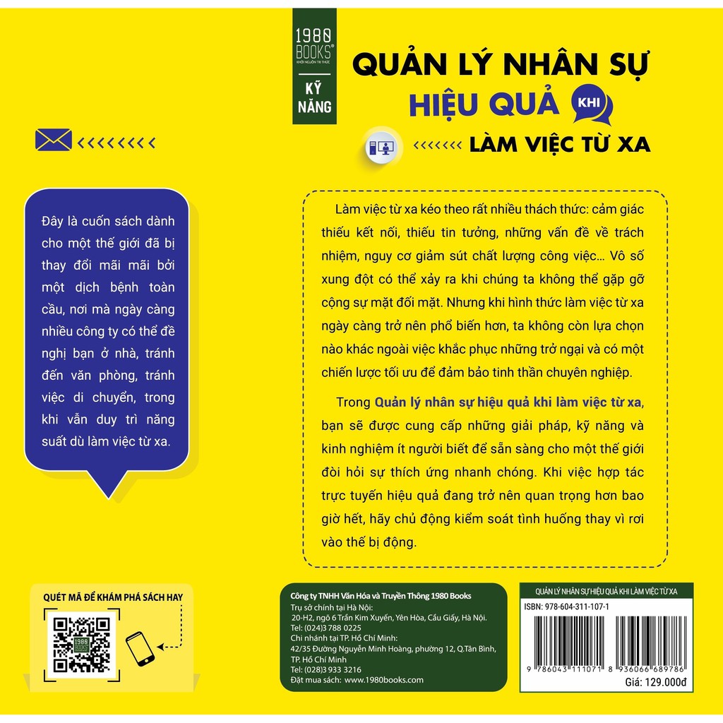 Sách - Quản Lý Nhân Sự Hiệu Quả Khi Làm Việc Từ Xa | BigBuy360 - bigbuy360.vn