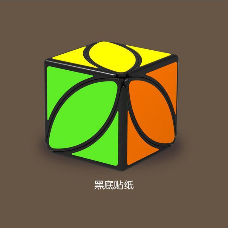 ✘♚☑Qiyi Maple Leaf Rubik s Cube Pyramid Shifting Edge Oblique Mirror Người mới bắt đầu trò chơi Xếp hình Đặc biệt Bộ đồ