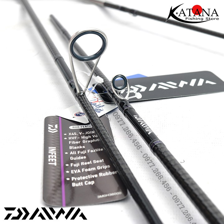 Cần Câu Lure Daiwa InFeet - Máy Đứng Máy Ngang