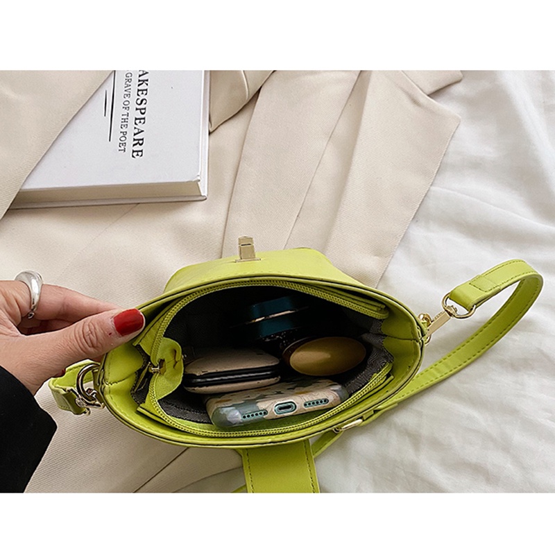 Túi đeo vai IELGY cao cấp màu trơn cho nữ