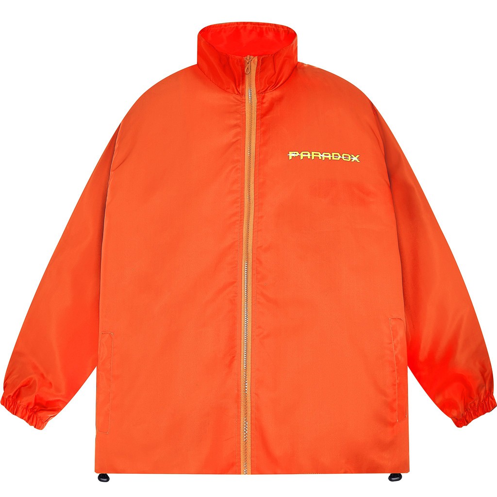 [Mã INCU50 giảm 50k đơn 250k] Áo khoác dù dây kéo Paradox PARROT LOGO ZIP OVERPRINTED JACKET (Orange)