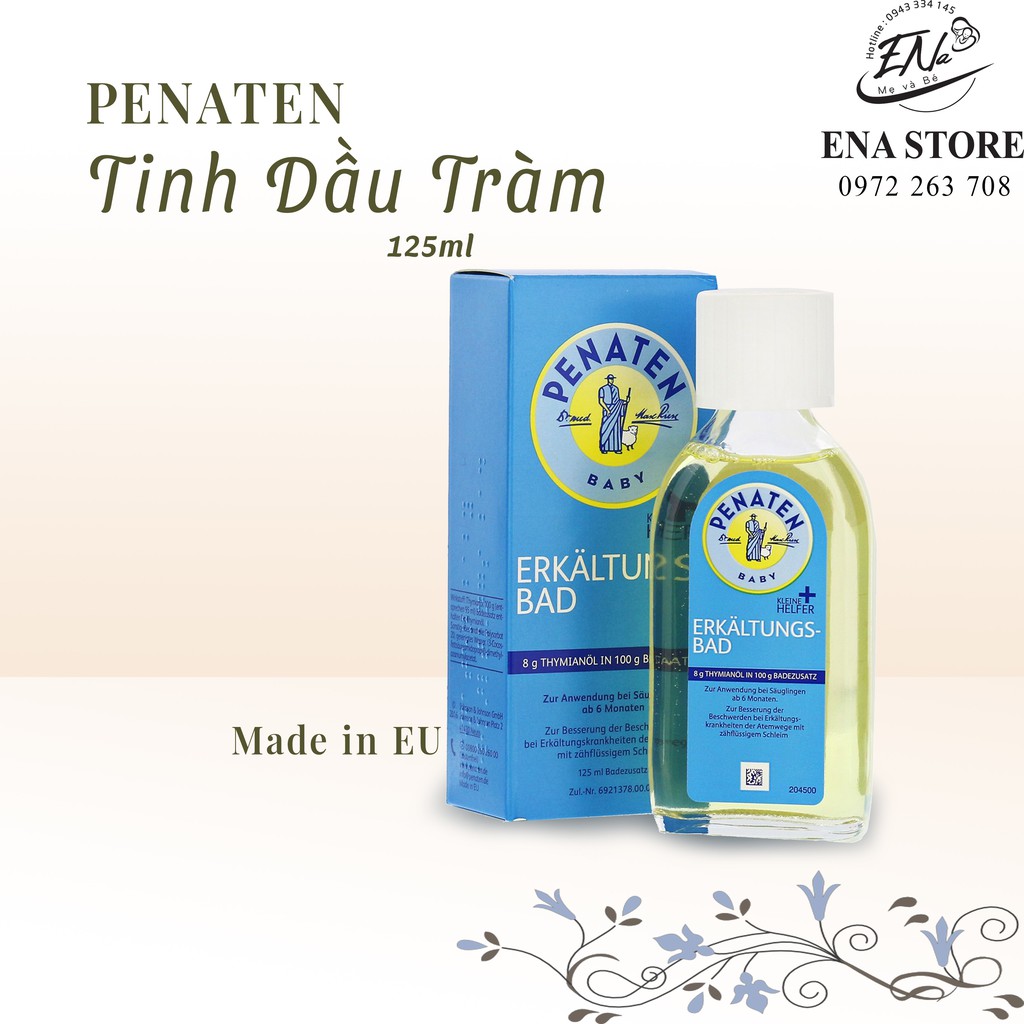 Tinh dầu tràm tắm chống cảm Penaten Đức 125ml