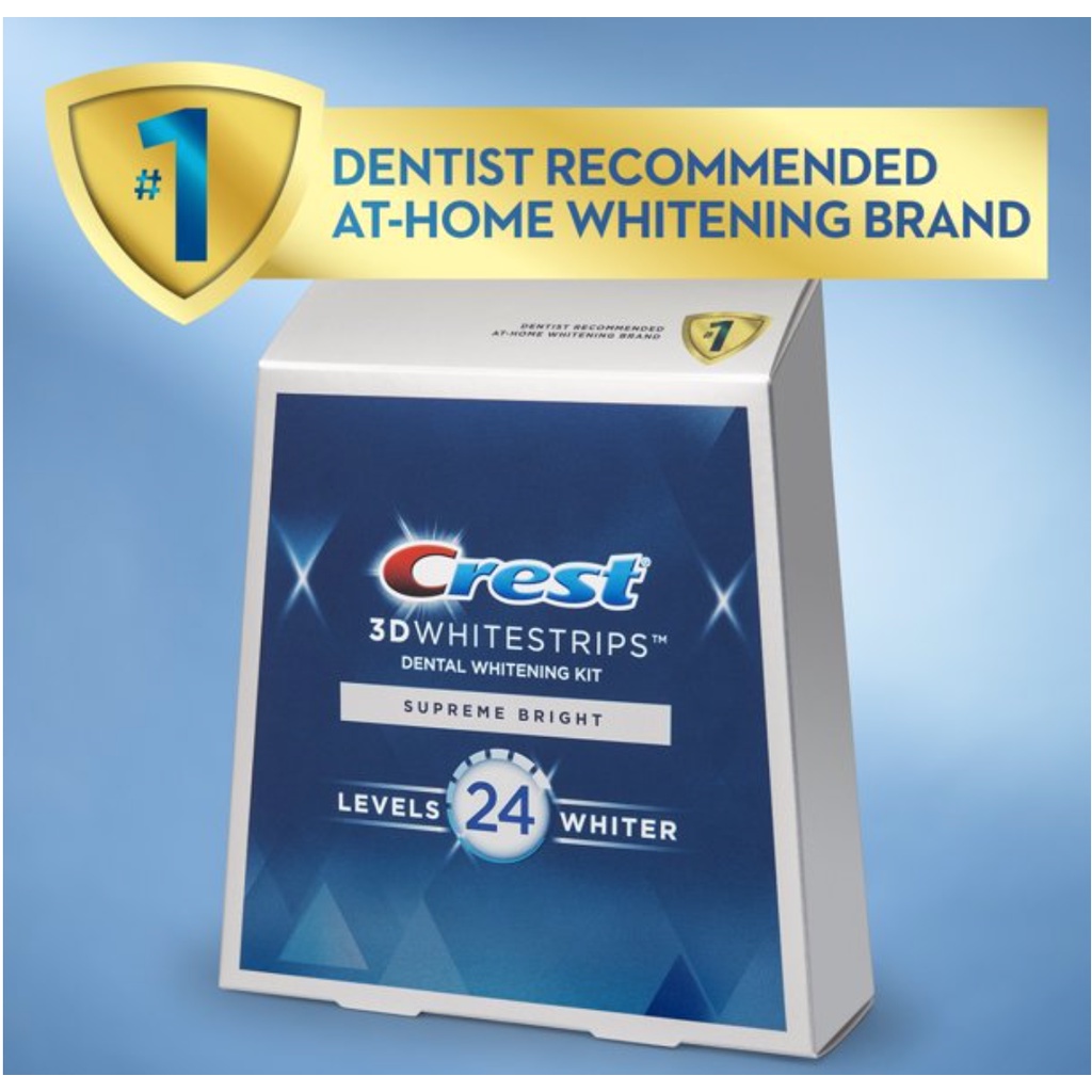 Set 14 gói - 28 Miếng dán trắng răng Crest 3D White  - Liệu trình trắng răng 14 ngày