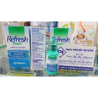 Refresh Tears Nước nhỏ mắt giảm khô mắt Mỹ