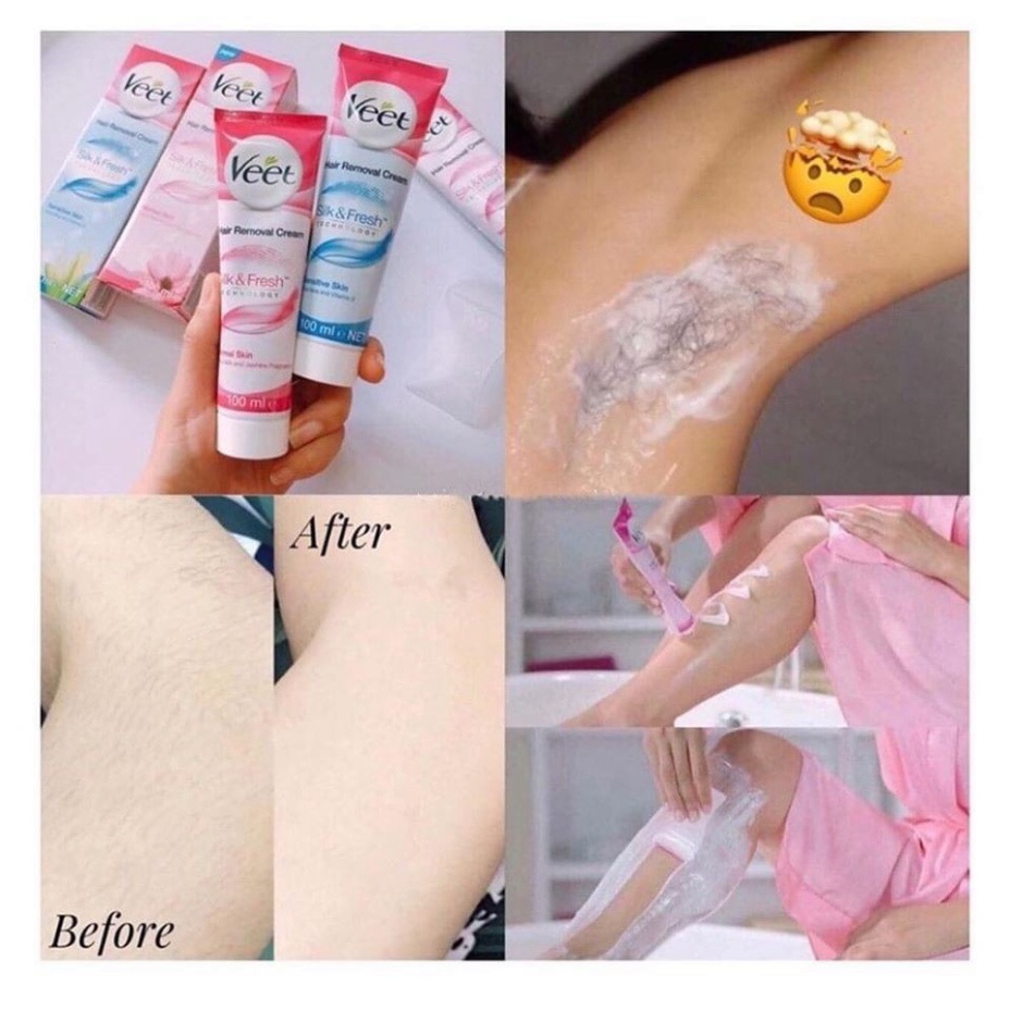 [Chính hãng] Kem tẩy lông VEET 50gr - Tẩy Lông Siêu Sạch An toàn cho da nhạy cảm