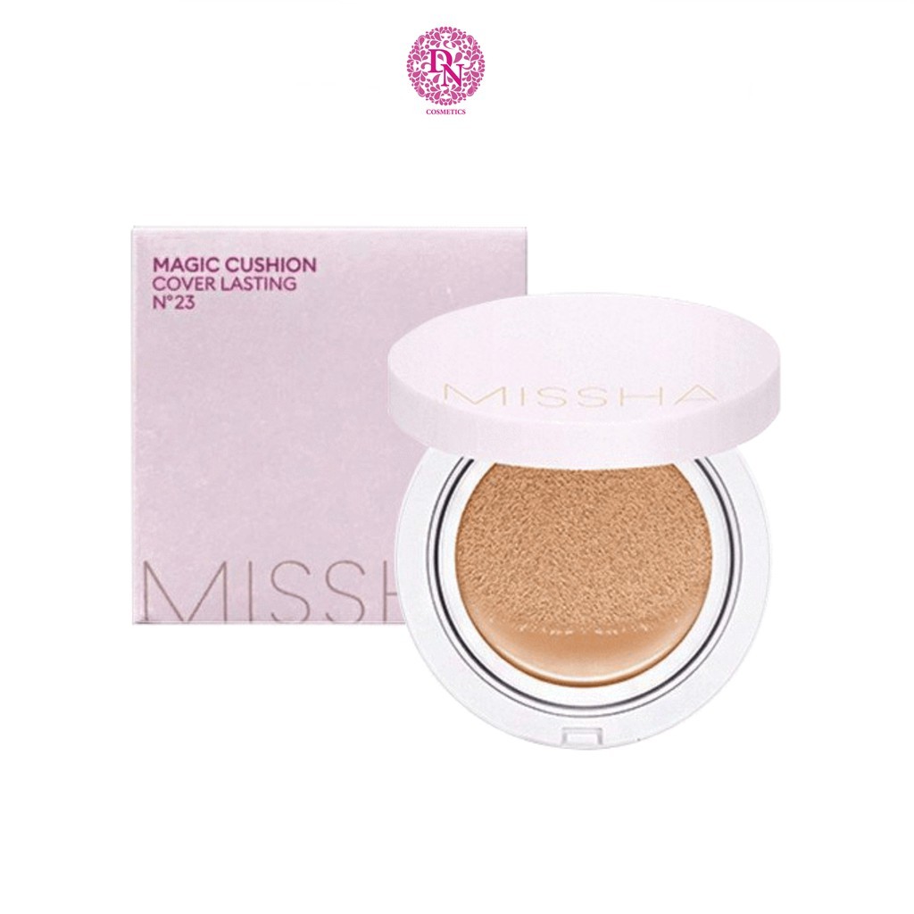 Phấn nước kiềm dầu, lâu trôi Missha Magic Cushion Cover Lasting Màu Hồng 17g