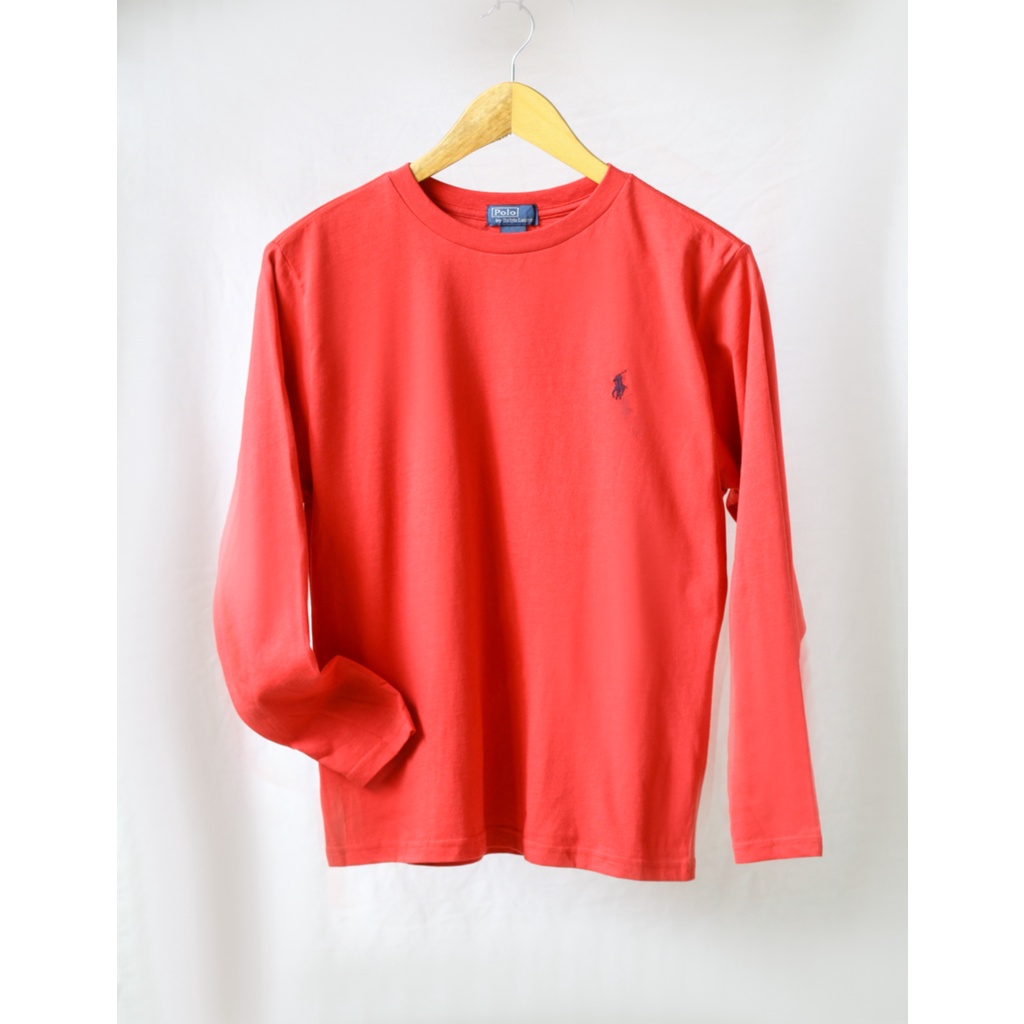 Áo thun Polo bé trai 6 tuổi tay dài cổ tròn cotton mỏng