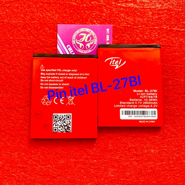 Pin itel kí hiệu trên pin BL-27BI