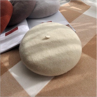 Mũ nồi beret dạ Hàn Quốc - Mũ len nhiều màu, thời trang thu đông cho nữ