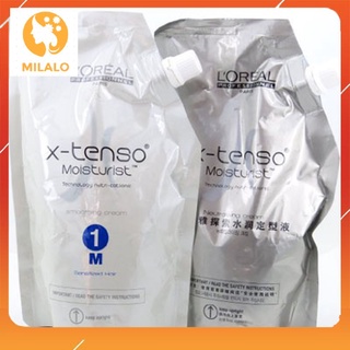 Cặp Thuốc duỗi, uốn tóc LOREAL X-Tenso Moisturist 400ml x 2 - Cặp Thuốc duỗi uốn tóc LOREAL