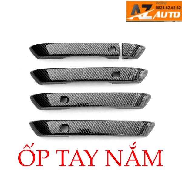 Ốp Tay Nắm, Hõm Cửa Kia Carnival 2022 Carbon