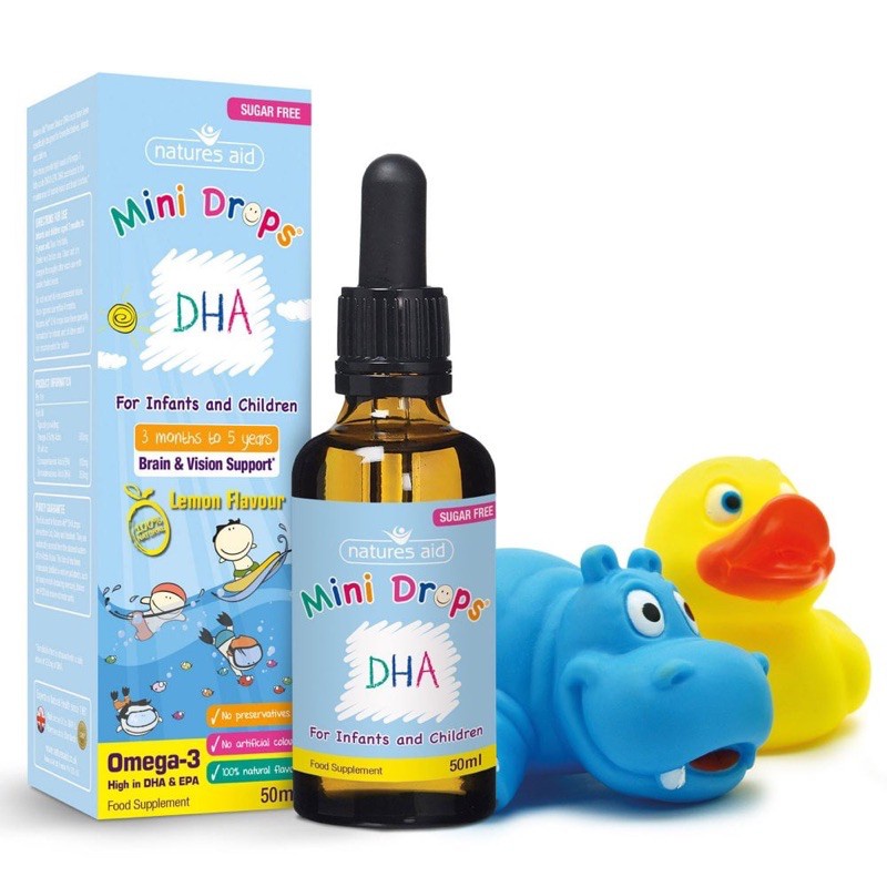 DHA cho bé Natures Aid DHA Drops Anh 50ml