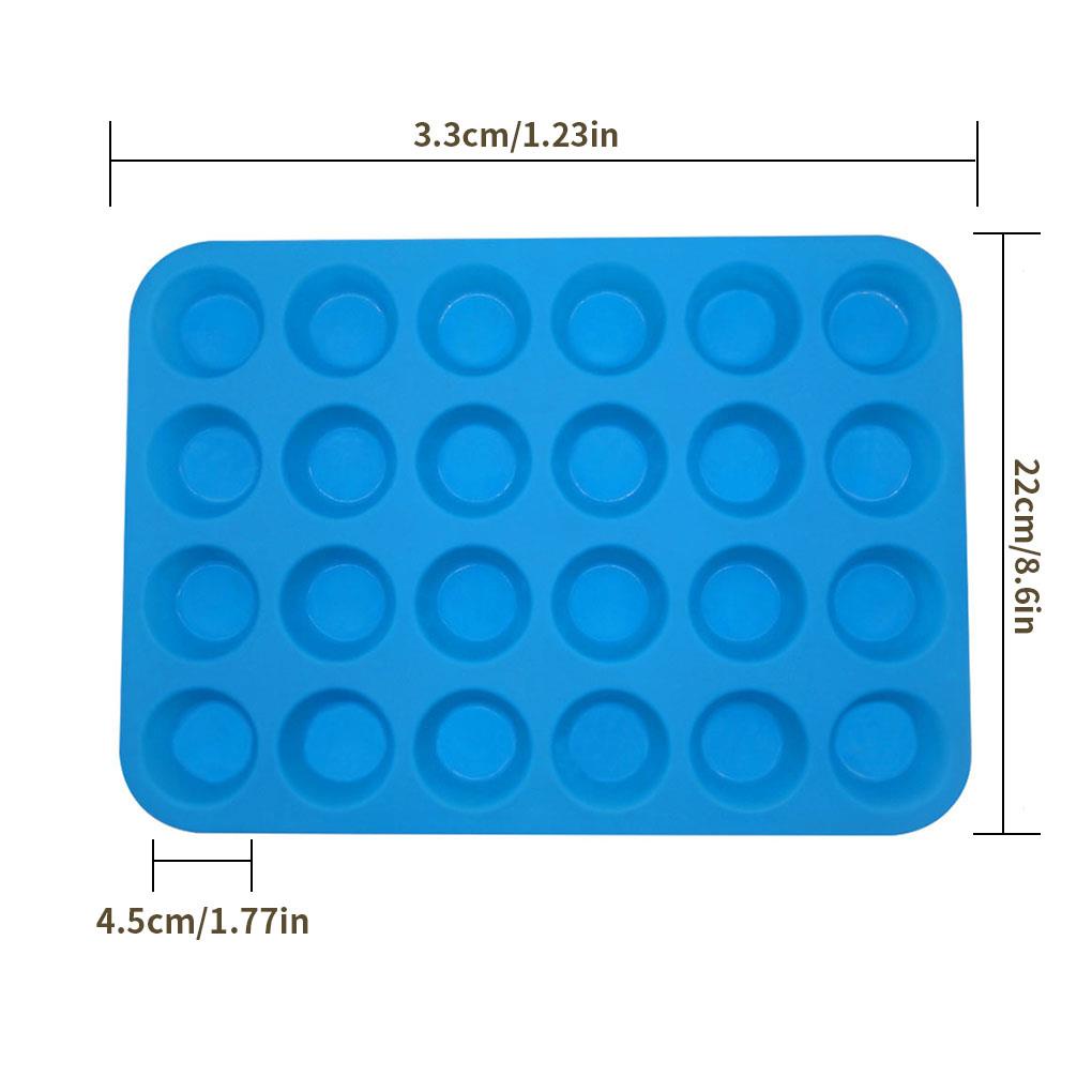 Khuôn Silicone Làm Bánh 24 Ngăn Tiện Lợi ff86
