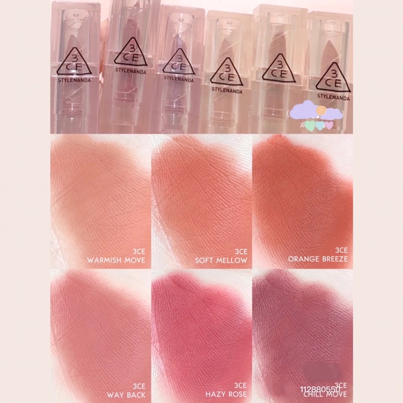 Son thỏi lì 3ce Soft Matte Lipstick Clear Warm&Cool Edition