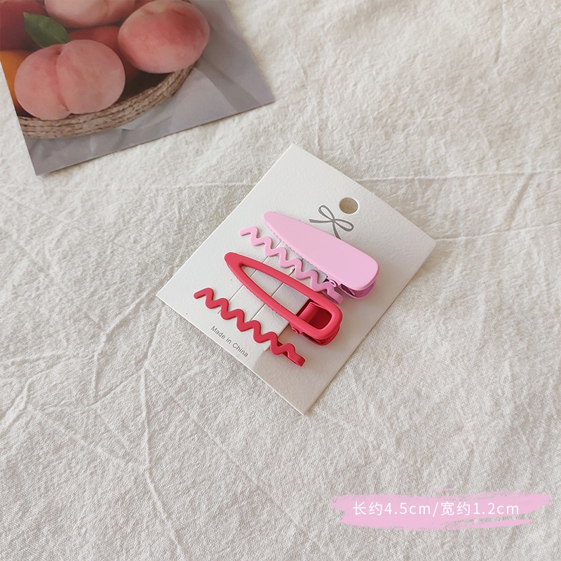 Set 4 kẹp tóc cùng tone màu - UniLabel
