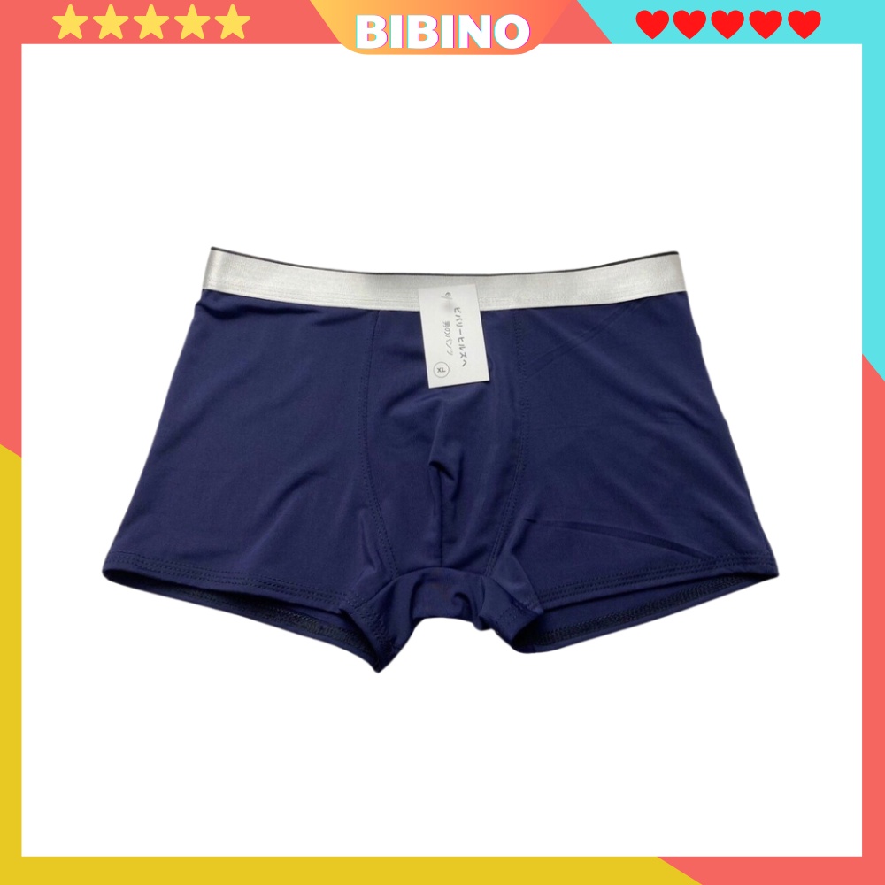Quần lót nam thun lạnh boxer đùi bigsize thông hơi thoáng khí vải thun mềm mịn co dãn 4 chiều thoáng mát BIBINO