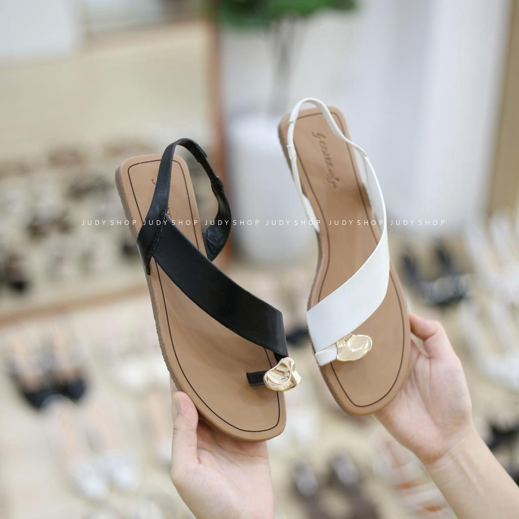 Giày sandal nữ đế bệt COLEE xỏ ngón đế su chống trượt