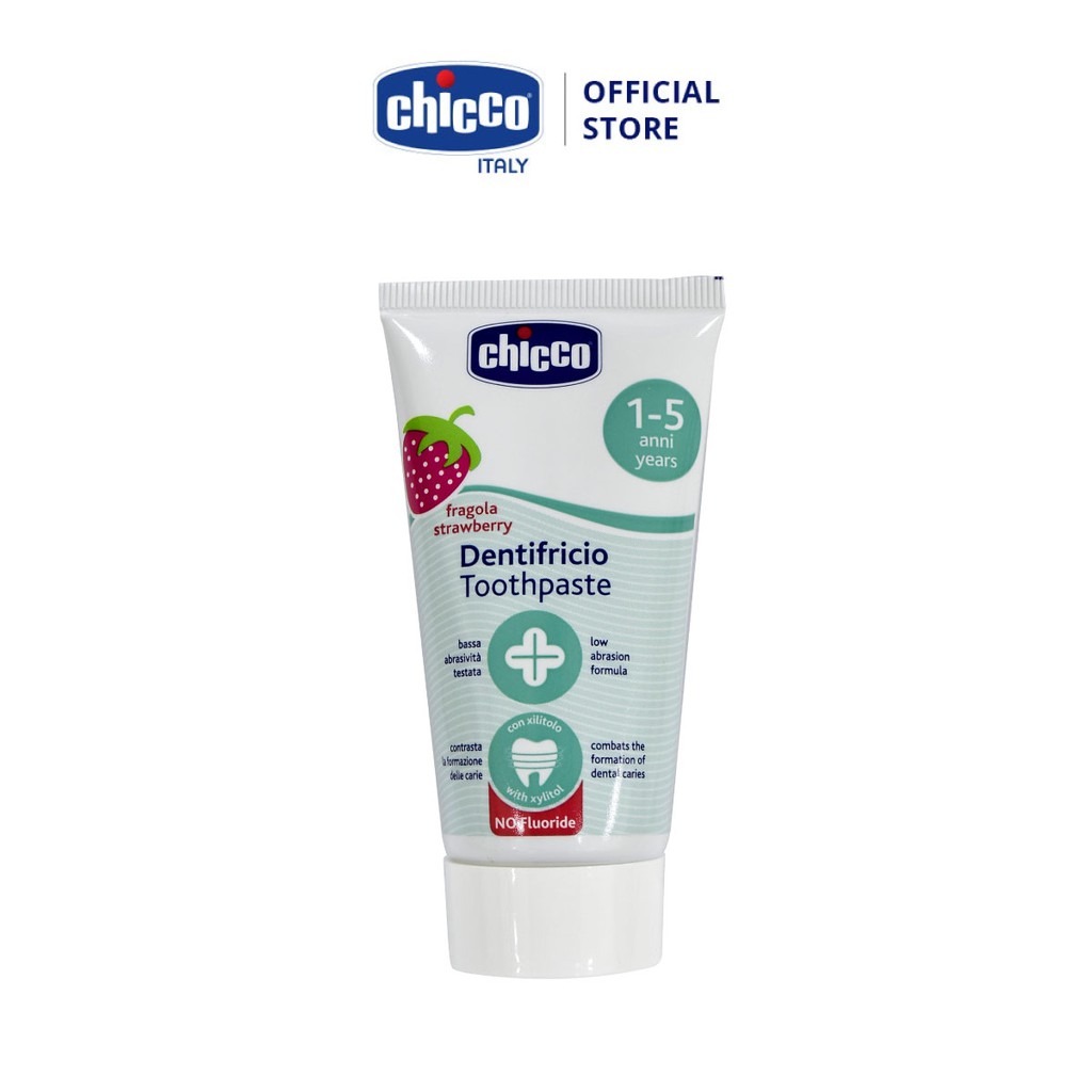 Kem đánh răng hương Dâu Chicco 50ml dành cho bé 12m+