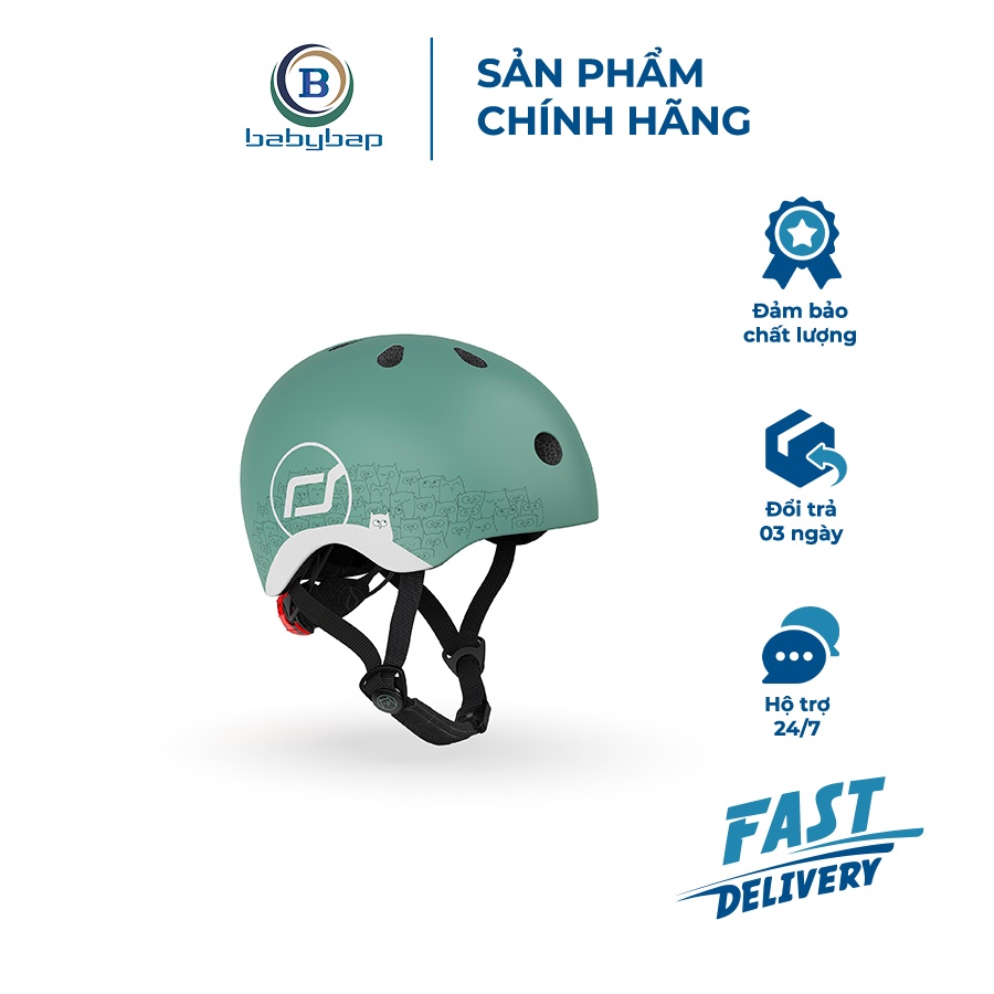 Mũ Đội Đầu Phản Quang Cho Bé Scoot and Ride Size XXS