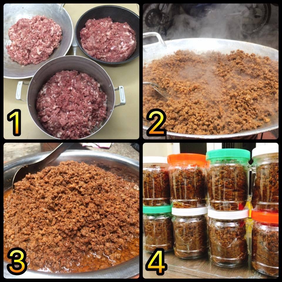 mắm tép chưng thịt