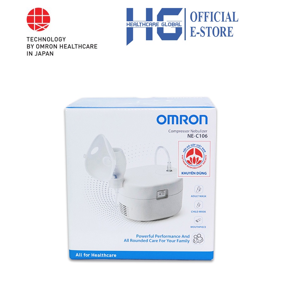 Máy Xông Khí Dung , Mũi Họng Omron NEC106 | Thương Hiệu Nhật Bản Bảo Hành 24 Tháng