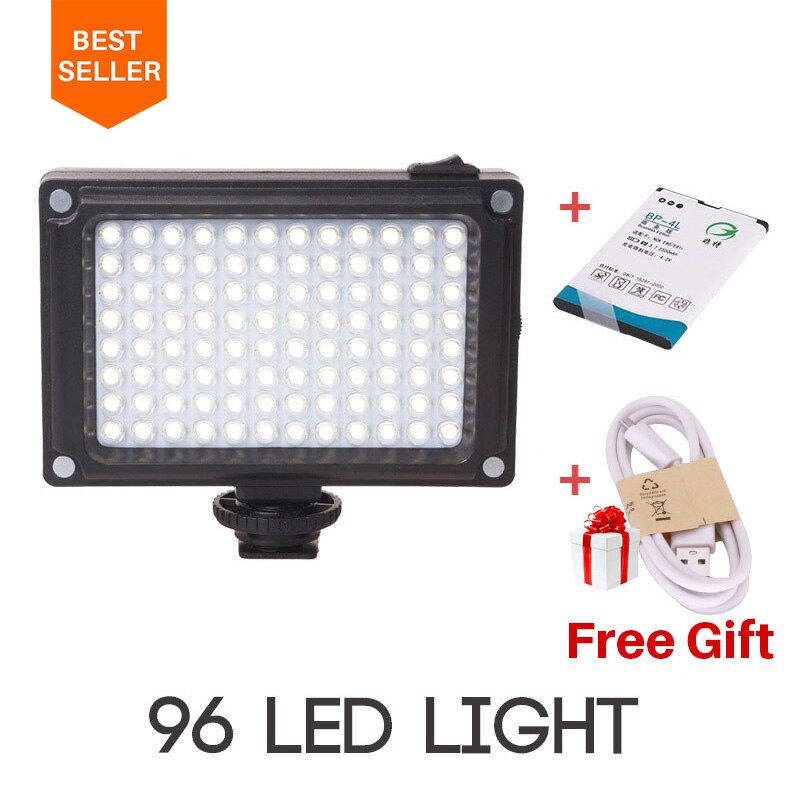 Ulanzi 96 LED Video Light AriLight Mini Đèn highlighted with the BP-4L Pin Ảnh highlight cho điện thoại thông minh of