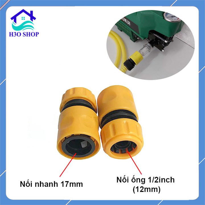 Khớp Nối Nhanh Đầu Dây Cấp Nước Cho Máy Rửa Xe Áp Lực Cao, Máy Xịt Rửa Cao Áp, Máy Rửa Xe Gia Đình (số lượng 1 cái)
