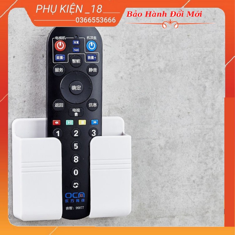 Giá Dán Tường Để Điện Thoại, Remote Điều Khiển, Ổ Cắm/ Giá Đỡ Sạc Điện Thoại Treo Tường/ Kệ Đựng Đồ Dán Tường Đa Năng