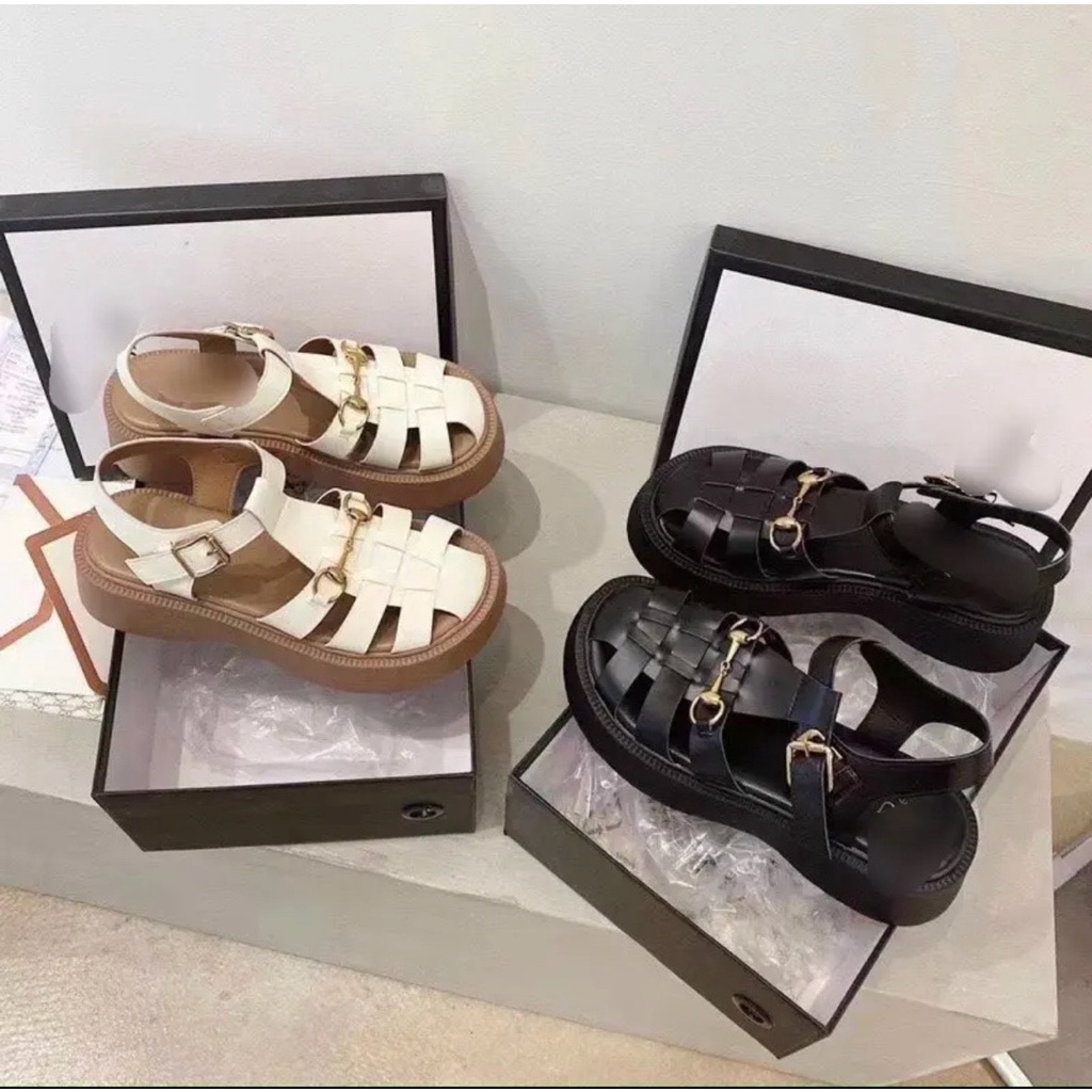 Giày sandal rọ đế 4 phân hàng QC cực êm chân form to đi lùi 1 size