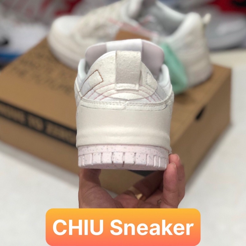 Giày Sneaker Dunk low disrupt 2 white Gream giày thể thao nam nữ Sb dunk Trắng kem phiên bản cao cấp