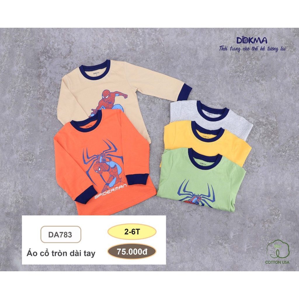 Dokma_ Áo dài tay bé trai người nhện 2-7 tuổi