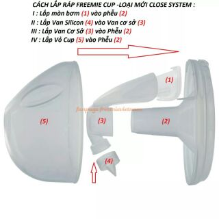 Cup hút sữa rảnh tay freemie ( phiên bản mới)