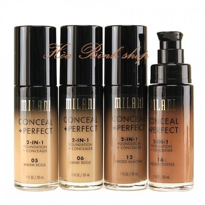 Kem nền trang điểm và che khuyết điểm hoàn hảo Milani conceal + Perfect 2 in 1 Foudation + Concealer (30ml)