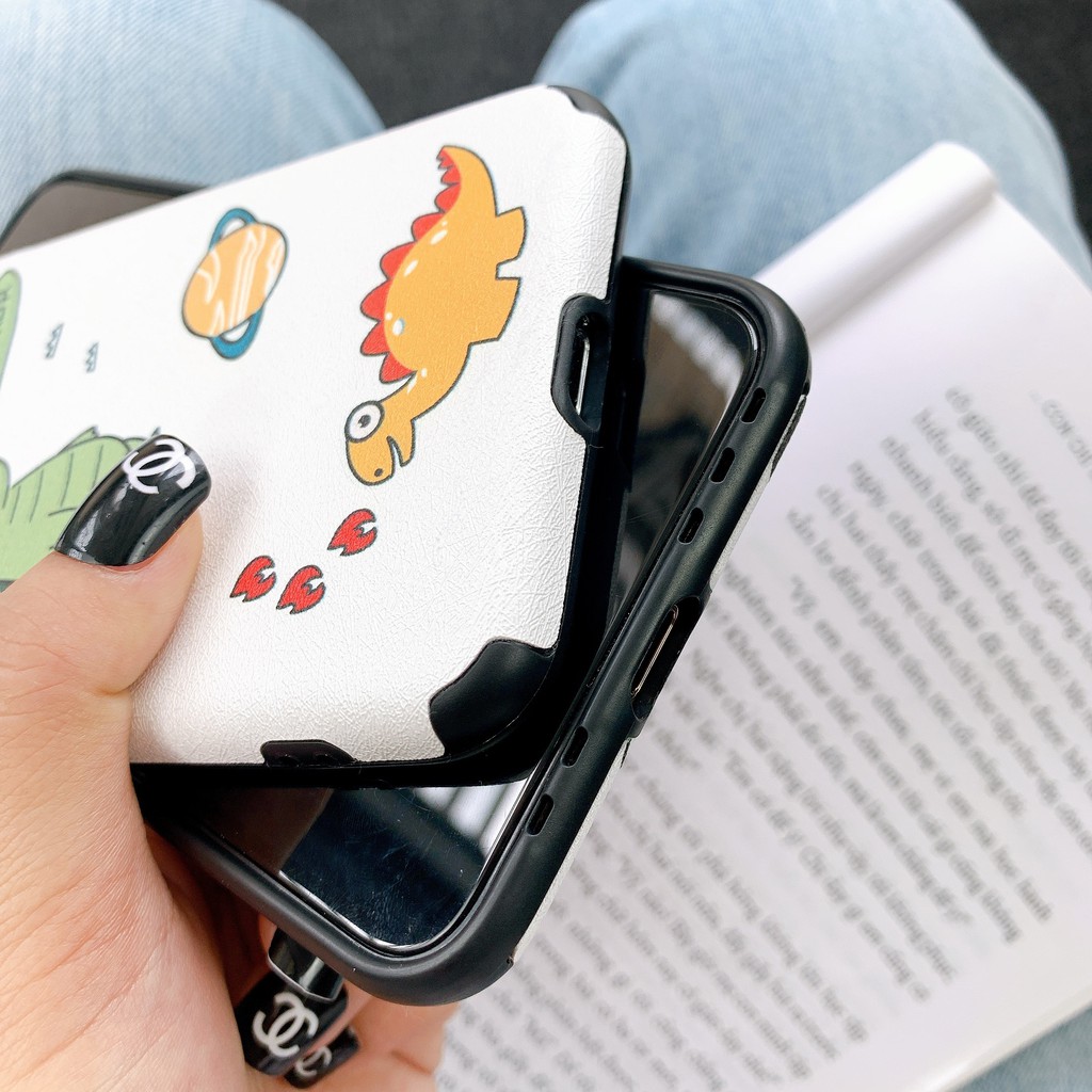 [ IPHONE ] Ốp Lưng Da IMD Dinosaur And Milk - R037 | BigBuy360 - bigbuy360.vn