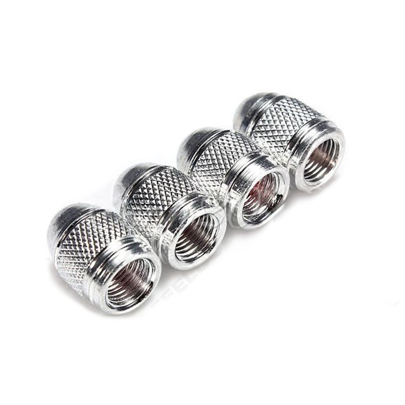 Set 4 nắp gắn van lốp xe bằng nhôm cho xe hơi/xe tải/xe đạp