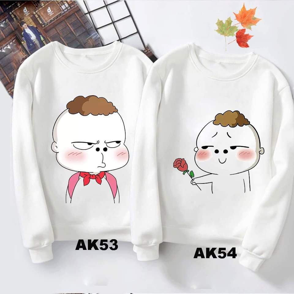 Áo Đôi thu đông dài tay giá rẻ - NEW!! - NỈ