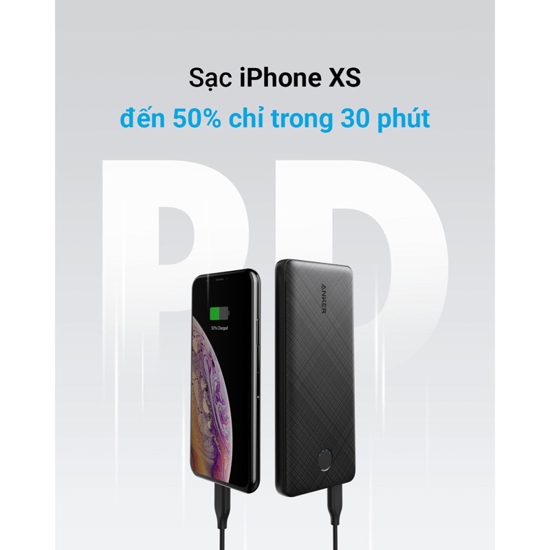 Pin sạc dự phòng ANKER PowerCore Slim 10000mAh PD - A1231