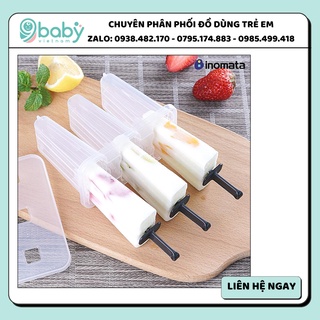 [CHỈ BÁN SỈ] Khuôn làm kem 3 chiếc nhựa trong Inomata Nhật Bản