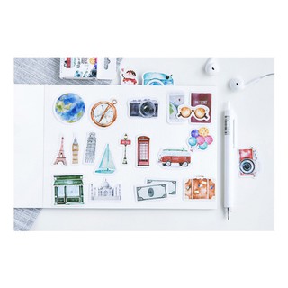 Hình dán trang trí sticker chủ đề du lịch STK044