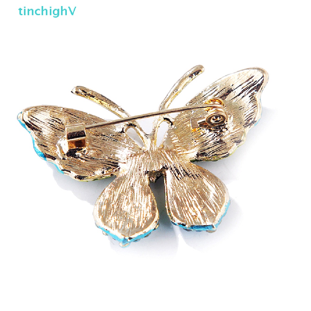 [TinchighV] Ghim Cài Áo Hình Bướm Đính Đá Thời Trang Dành Cho Nữ