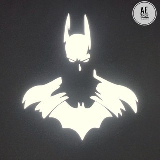 ( SALE 50%) Áo Thun in hình vector Batman phản quang - Trắng - Đen