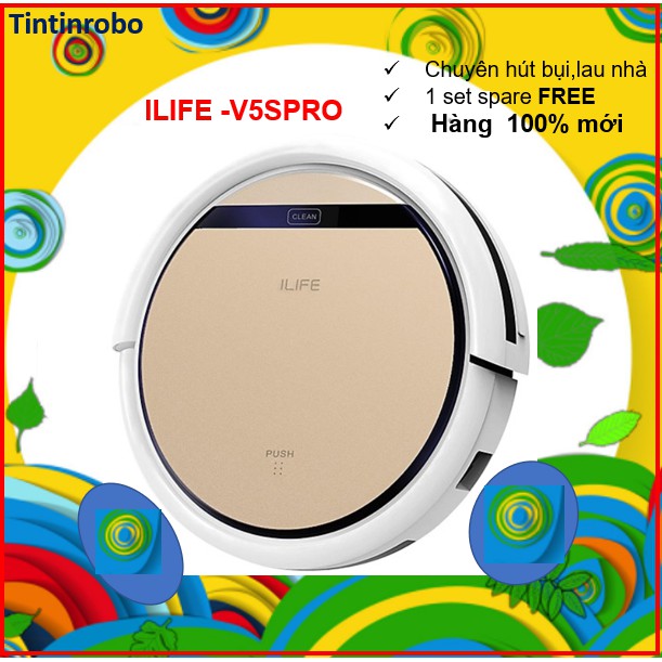 (RẺ VÔ ĐỊCH) Robot hút bụi lau nhà iLIFE V5S PRO (HÀNG MỚI 100% - BẢO HÀNH 12 THÁNG)