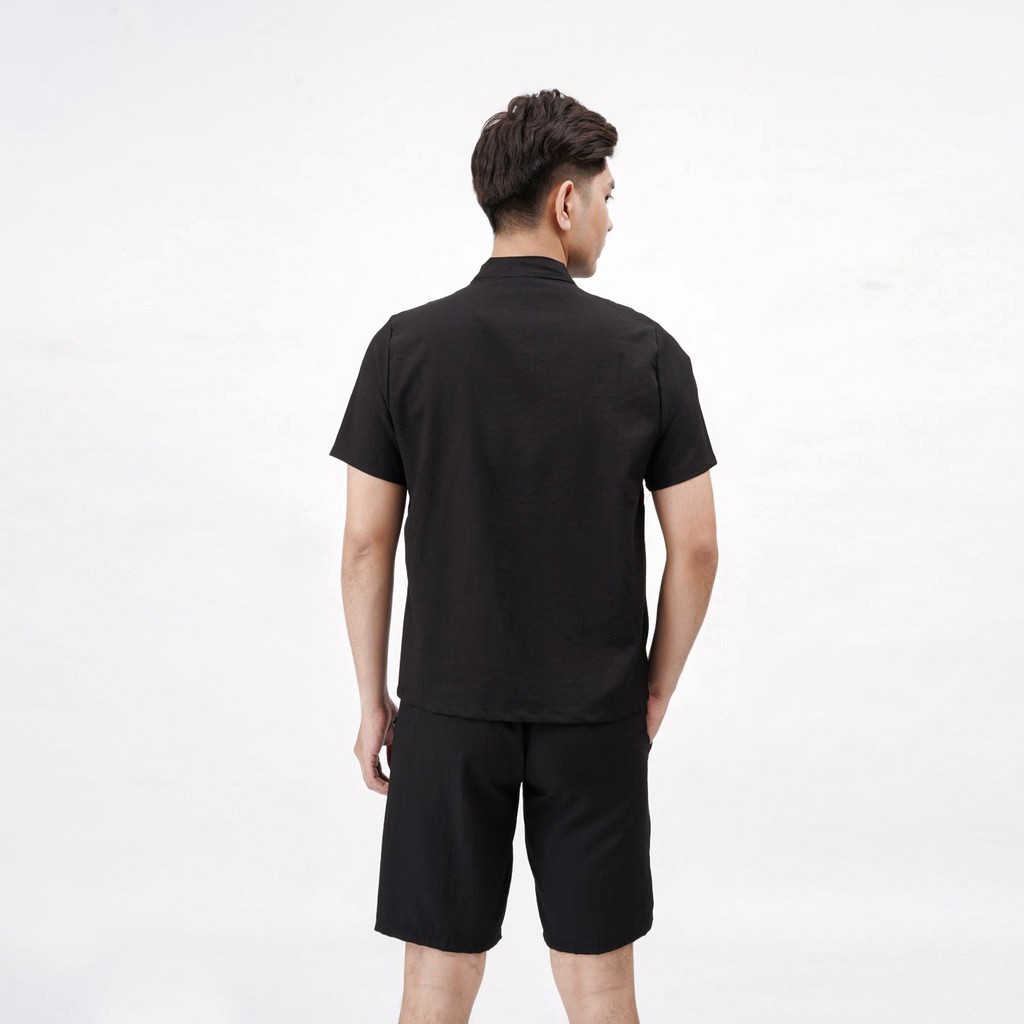 Sơ mi đũi nam bộ đũi nam cộc tay cổ tàu đẹp hàng cao cấp loại 1 Y | BigBuy360 - bigbuy360.vn