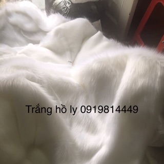 Thảm lông màu trắng hồ ly
