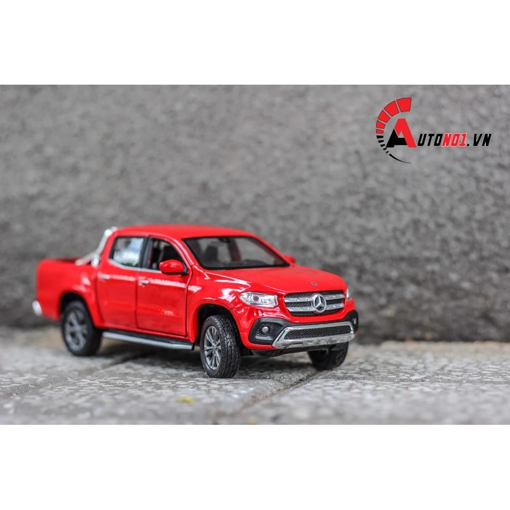 MÔ HÌNH XE BÁN TẢI MERCEDES - BENZ X - CLASS RED 1:27 WELLY 6682