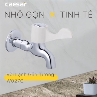 (Ảnh Thật)  Vòi Lạnh Gắn Tường CAESAR W027C