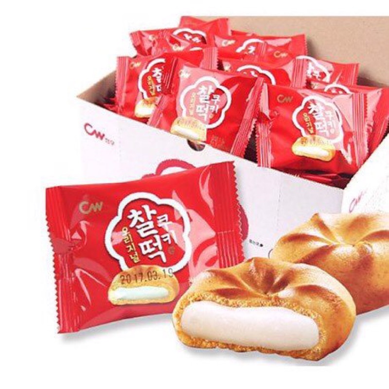 BÁNH MOCHI HÀN QUỐC TEOK NHÂN NẾP DẺO-Hộp  258g Thế Giới Nông Sản
