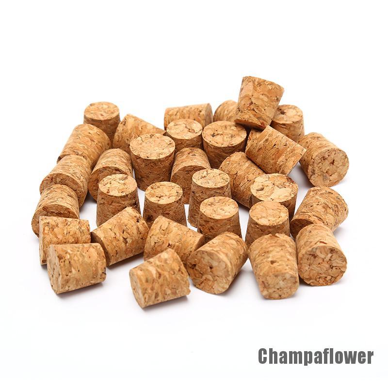 Bộ 10 Nút Bần Đậy Chai Rượu Vang Bằng Gỗ Tự Nhiên