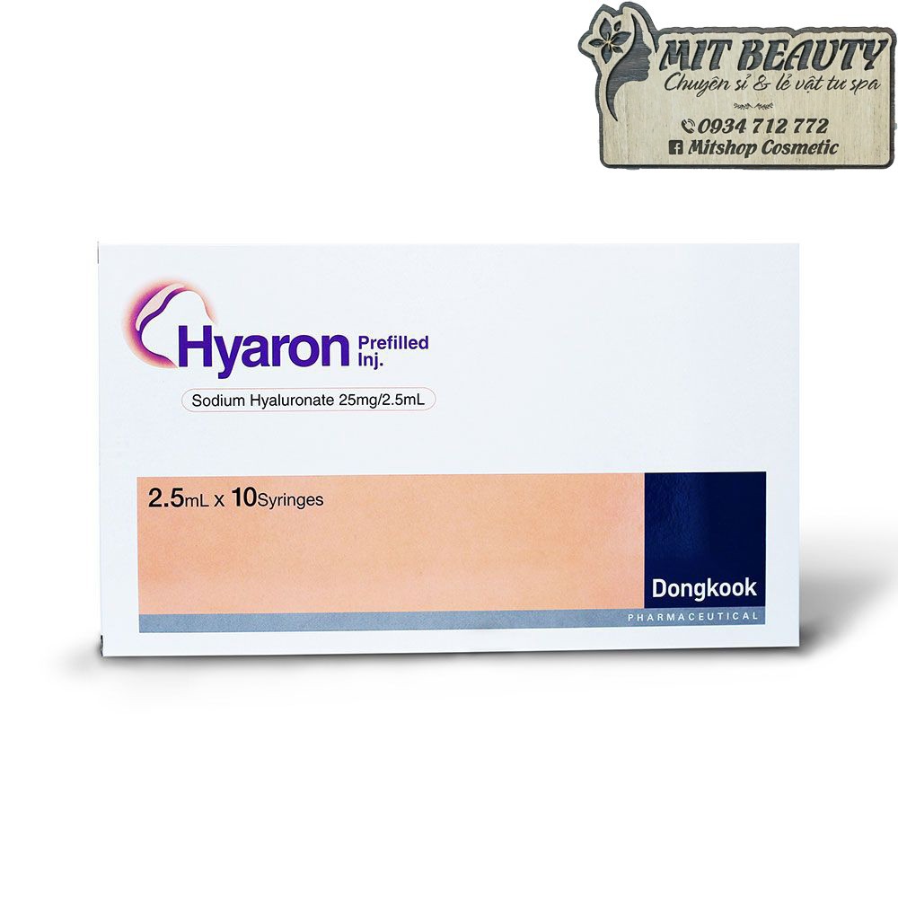 lẻ 1 Căng bóng trẻ hoá da HA Hyaron Hyaront 2.5ml Hàn Quốc HA mix prp lăn kim