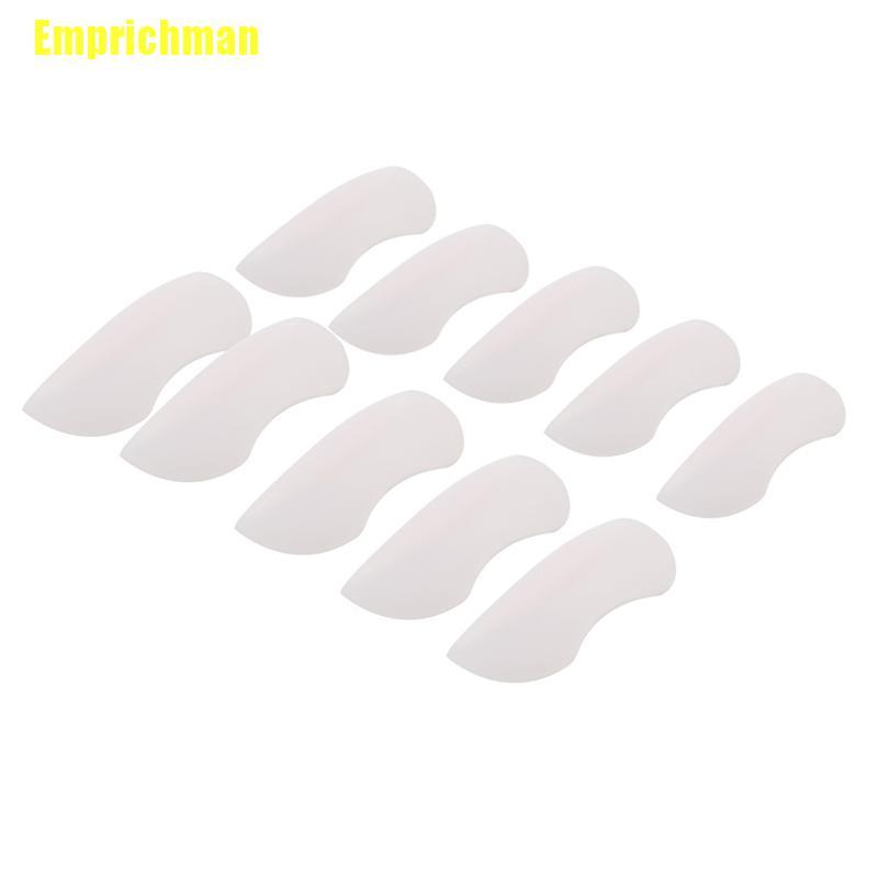 (hàng Mới Về) Set 10 Miếng Silicone Hỗ Trợ Uốn Cong Lông Mi